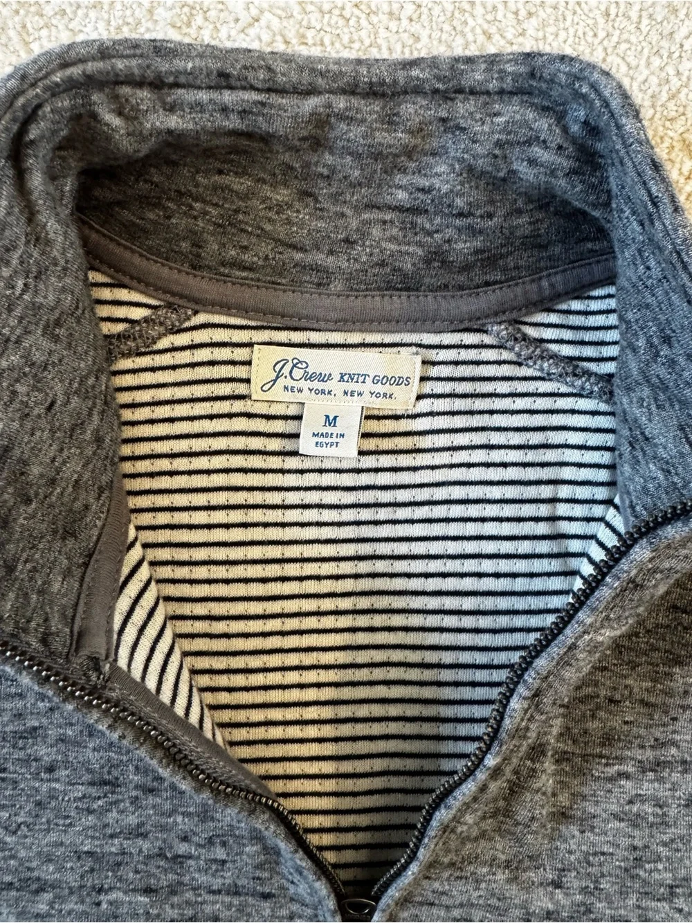 JCrew cotton quarter zip (100% cotton)